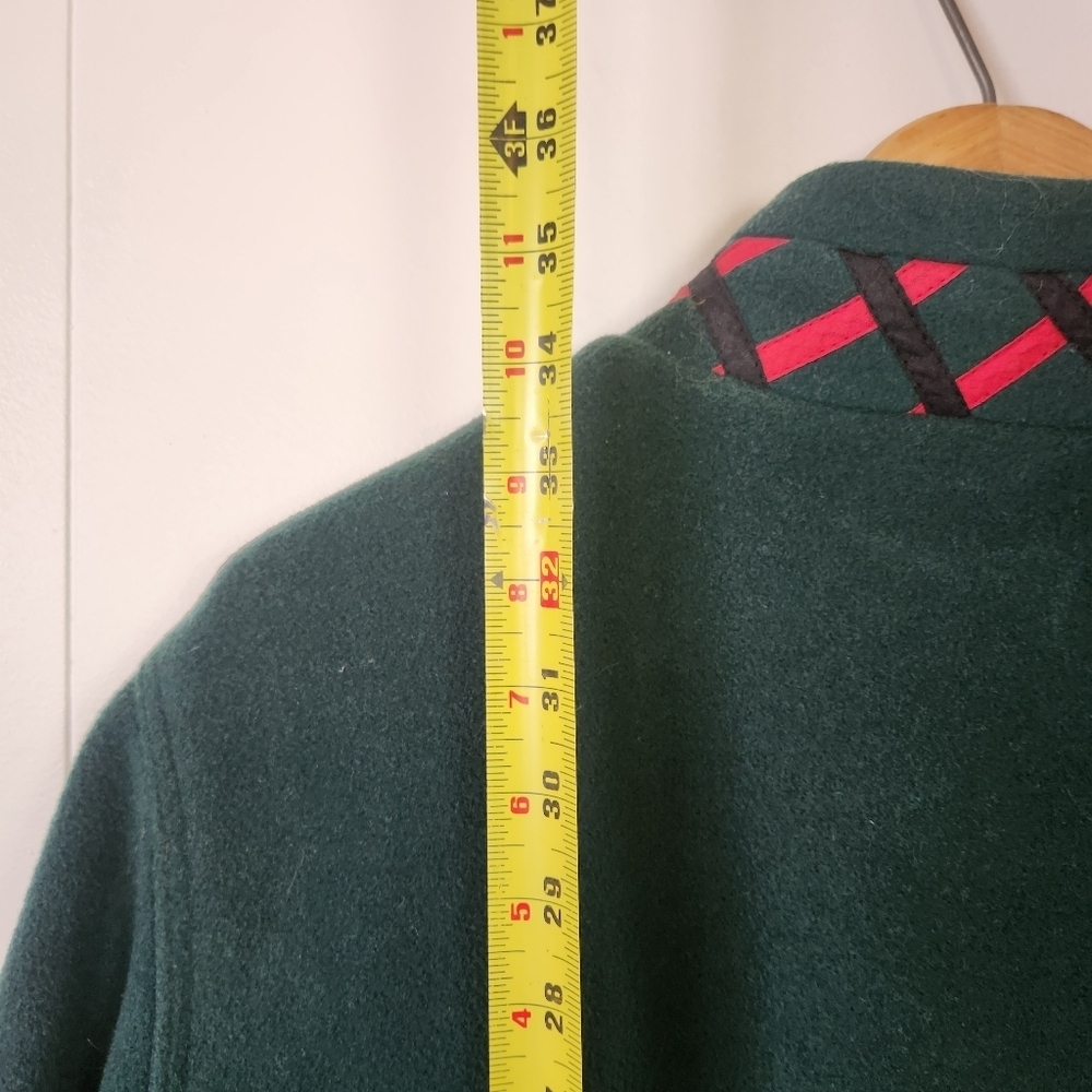 Vintage Weill Paris 1980s Green Winter Jacket Coat Womens Size Large Classic - Picture 12 of 12